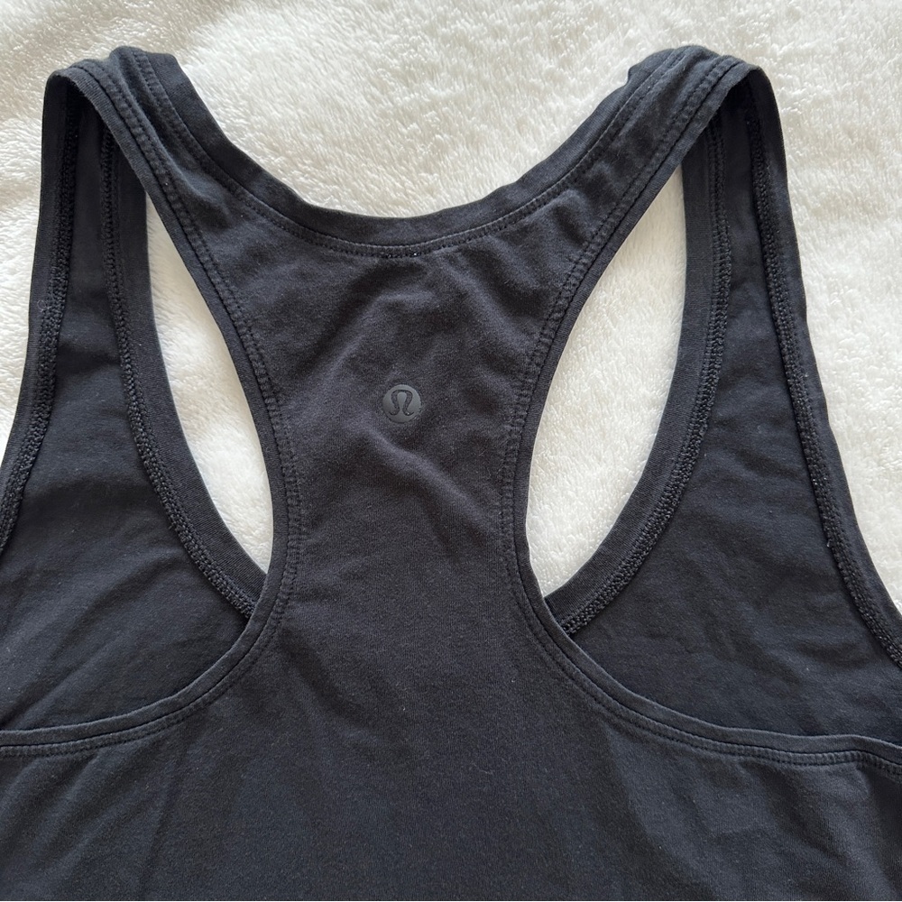 LULULEMON RACERBACK TANK WOMENS  SIZE 6 BLACK - Picture 11 of 15